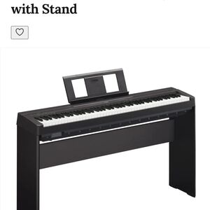 Yamaha Black Portable P45 Digital Piano With Stand